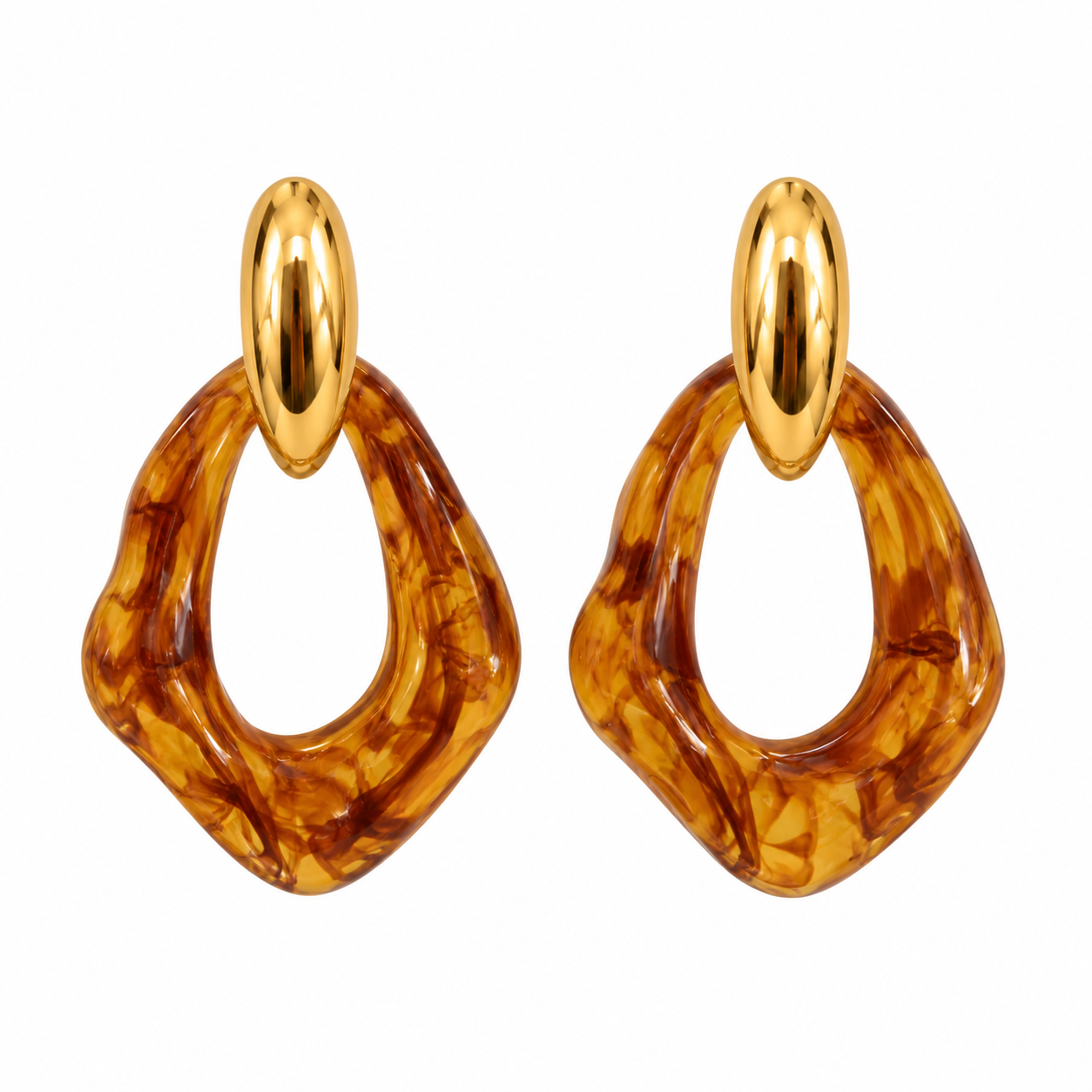 Aretes Acrílico Hueco