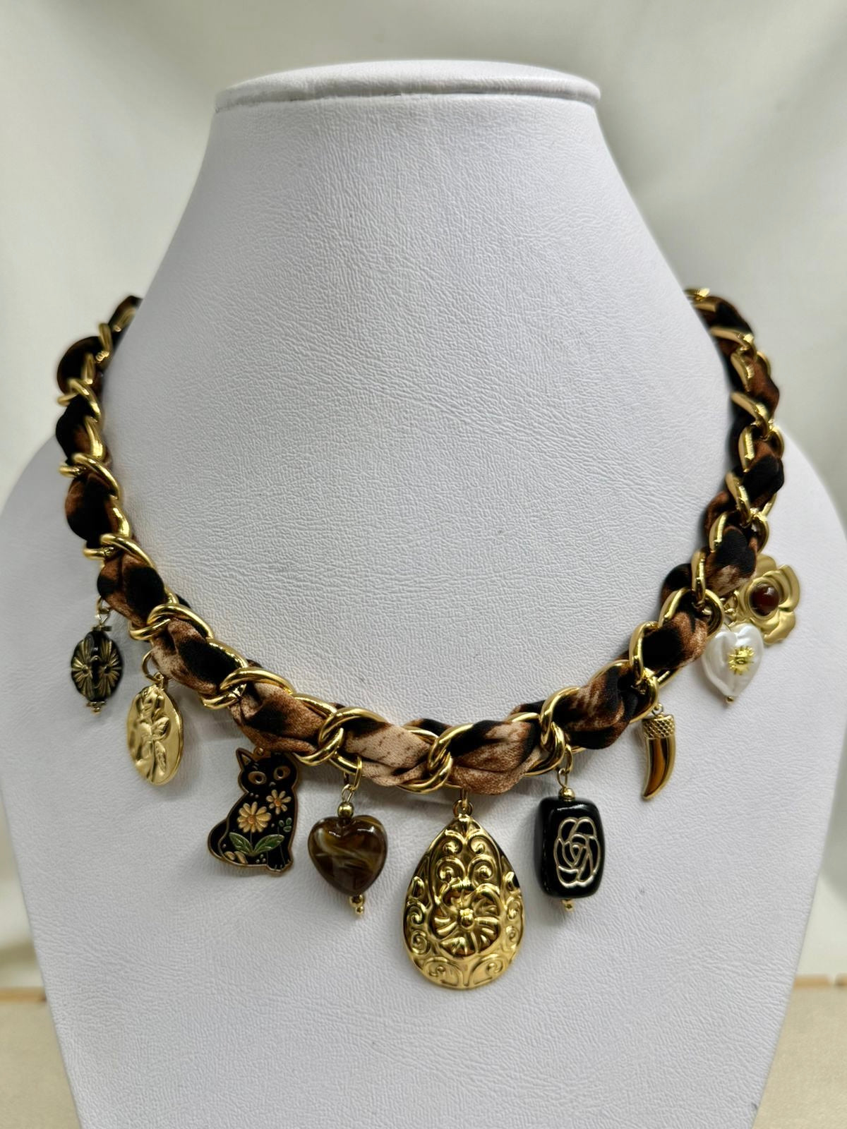 Collar dijes Animal Print
