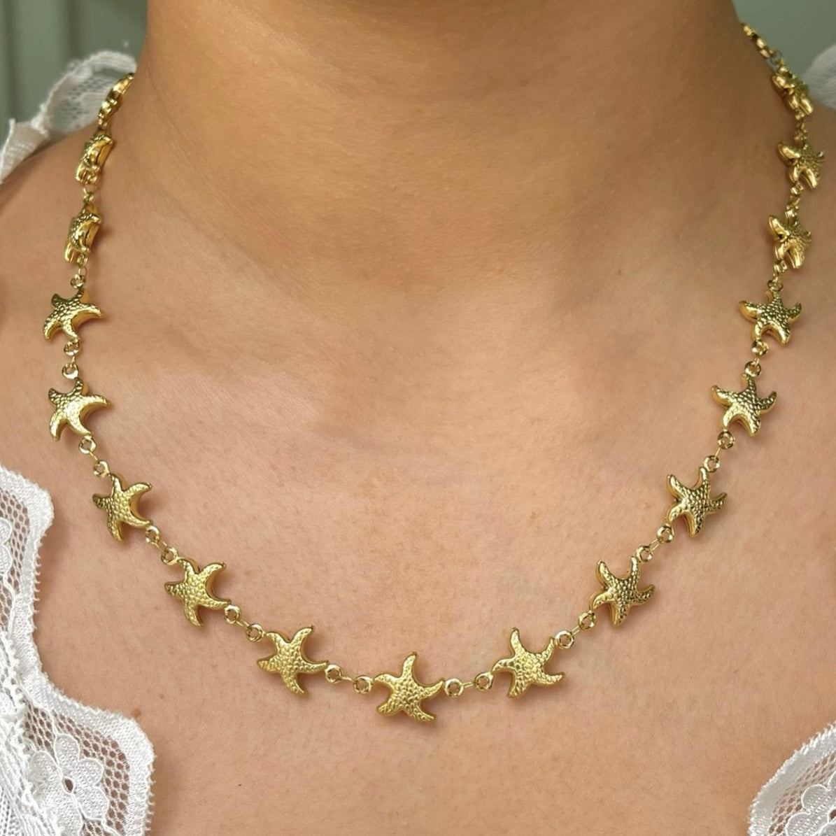 Collar Estrellas de Mar Mini.