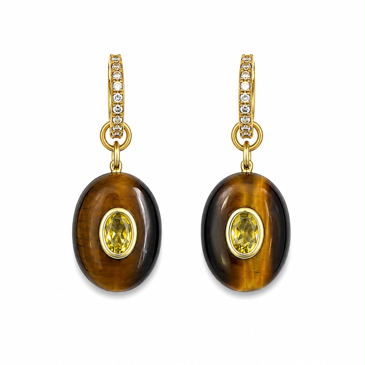 Aretes Ojo tigre