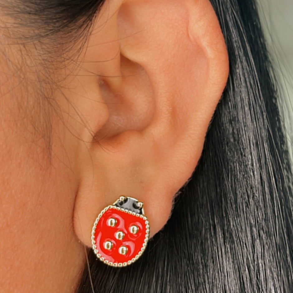 Aretes Catarina Plana 🐞