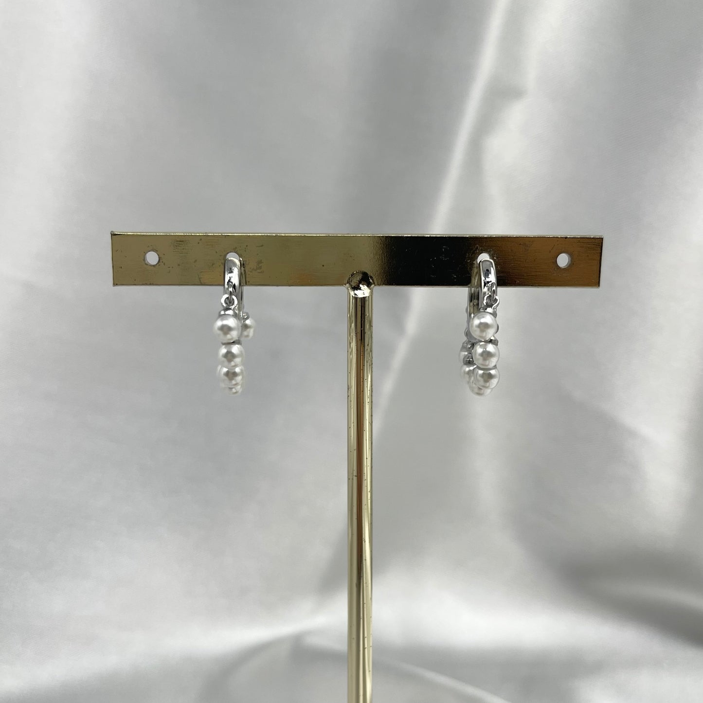 Arracadas perlitas colgantes