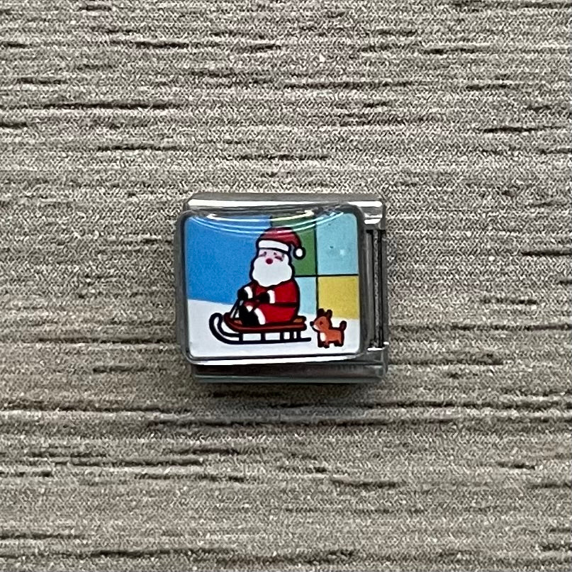 CHARM Santa Claus en Patin