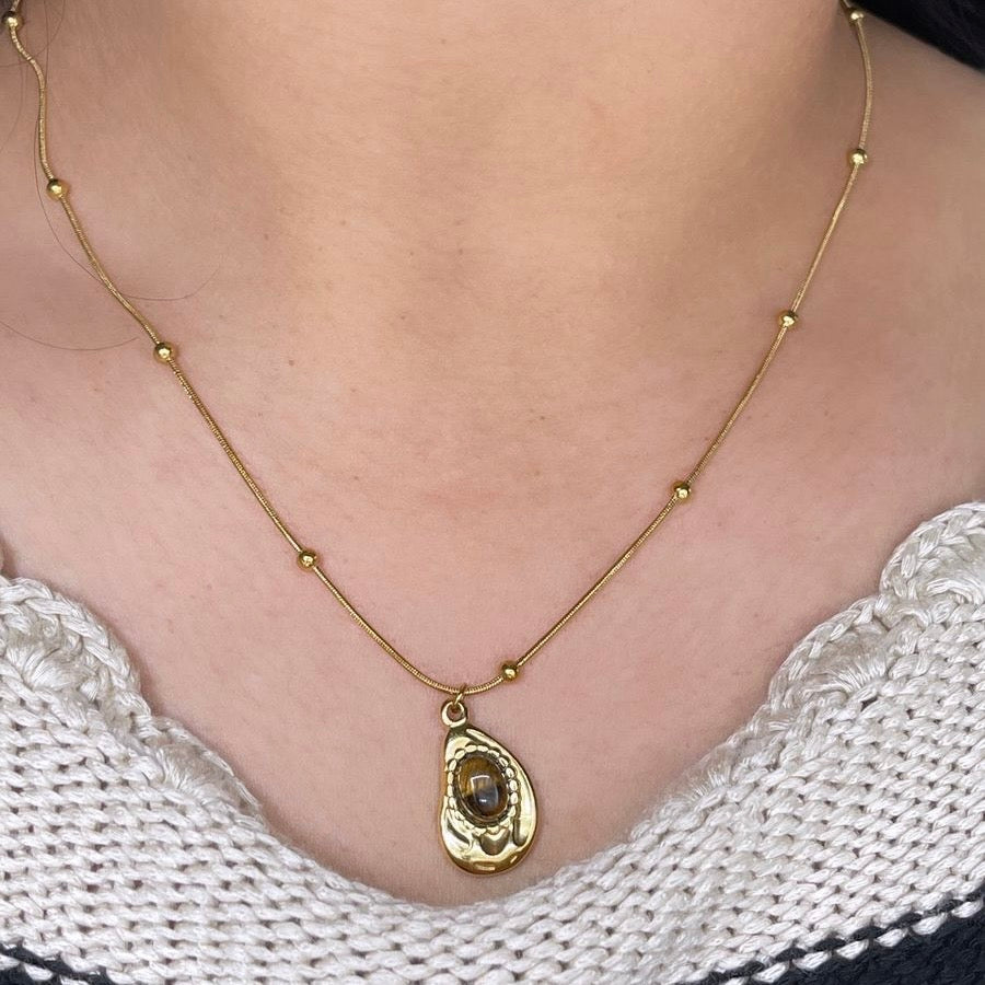 Collar dije Gota Ojo Tigre