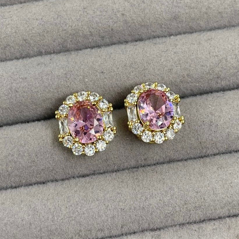 Aretes Óvalo en Dorado