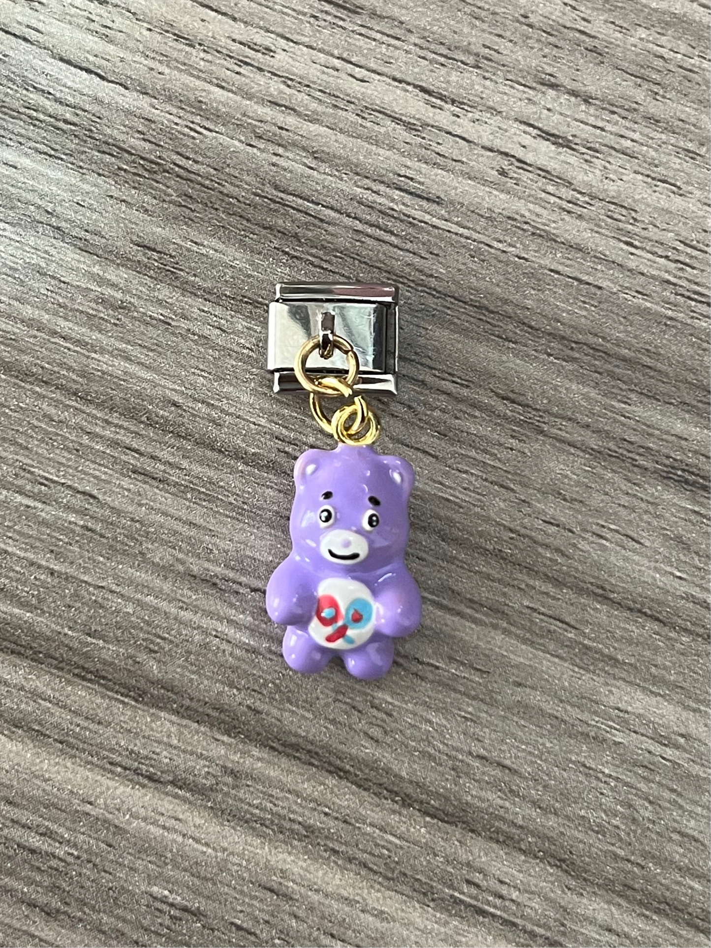 CHARM Colgante Oso Cariñosito morado 🧸