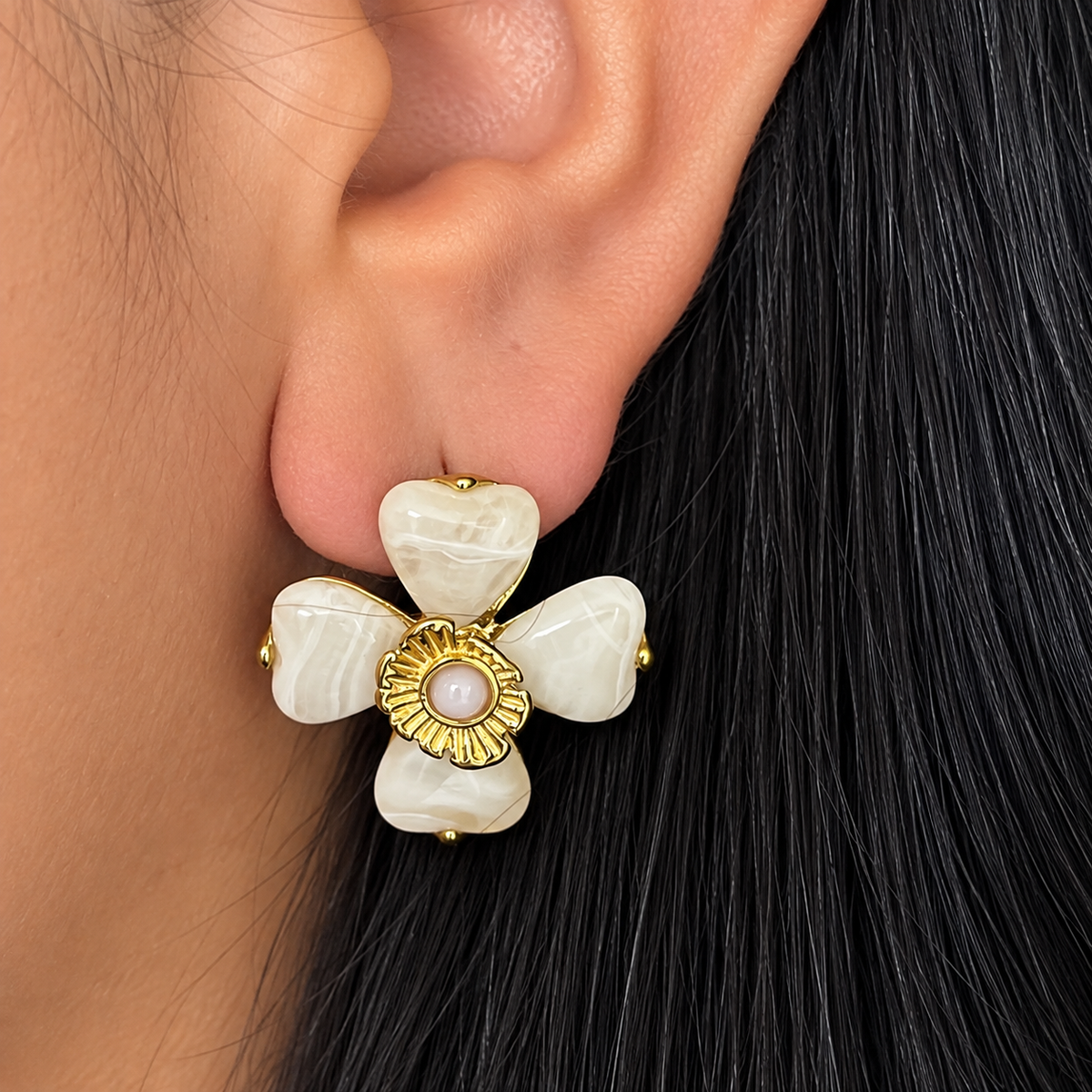 Aretes Flor
