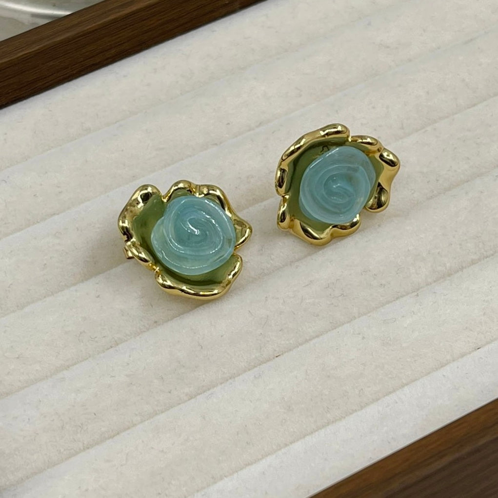 Aretes Flor Resina