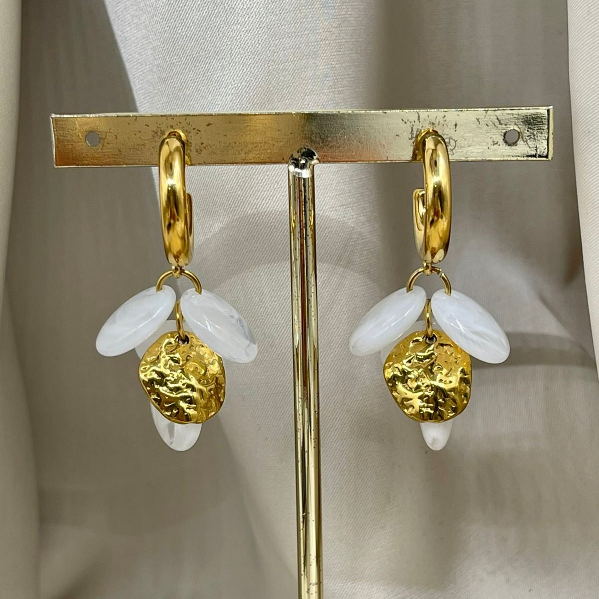 Aretes Discos Colgante