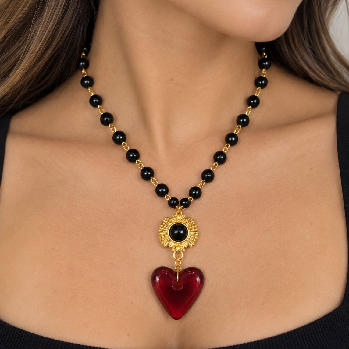 Collar Acrílico Corazón