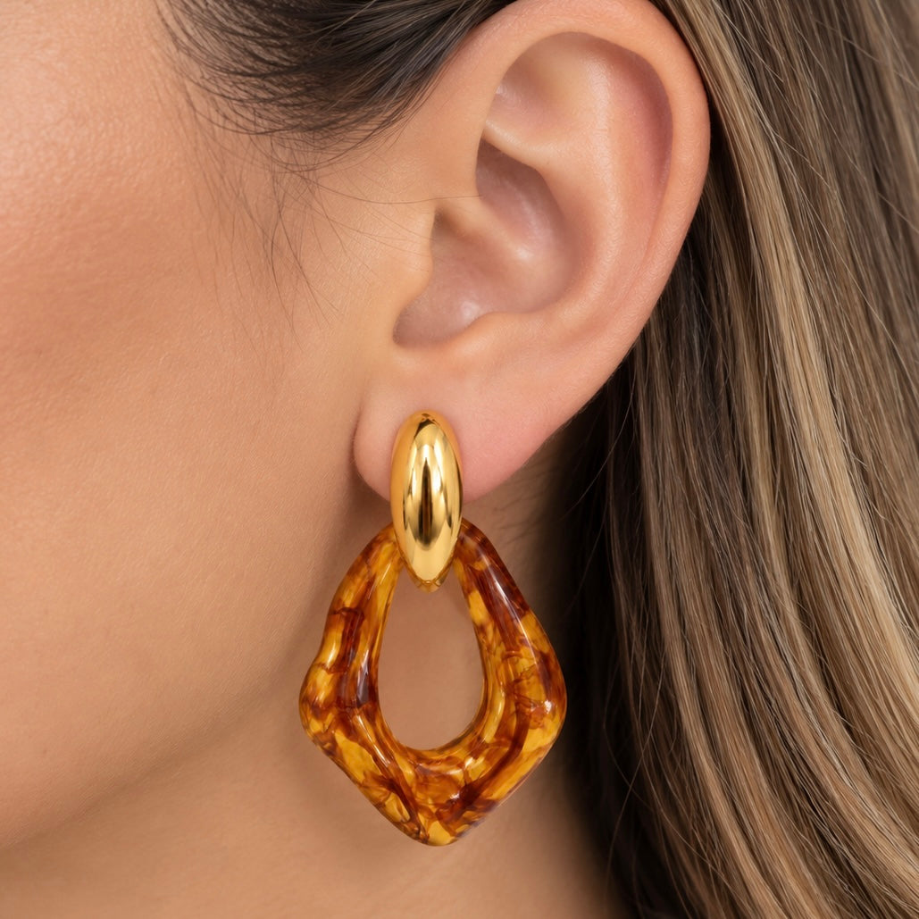 Aretes Acrílico Hueco