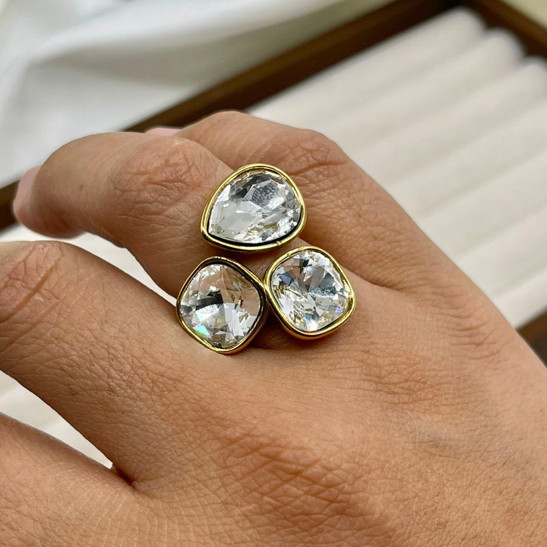 Anillo 3 Piedras