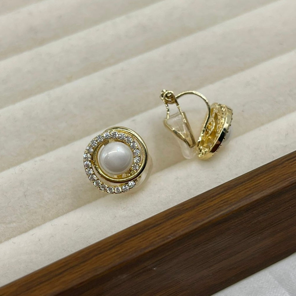 Aretes Clip Perla