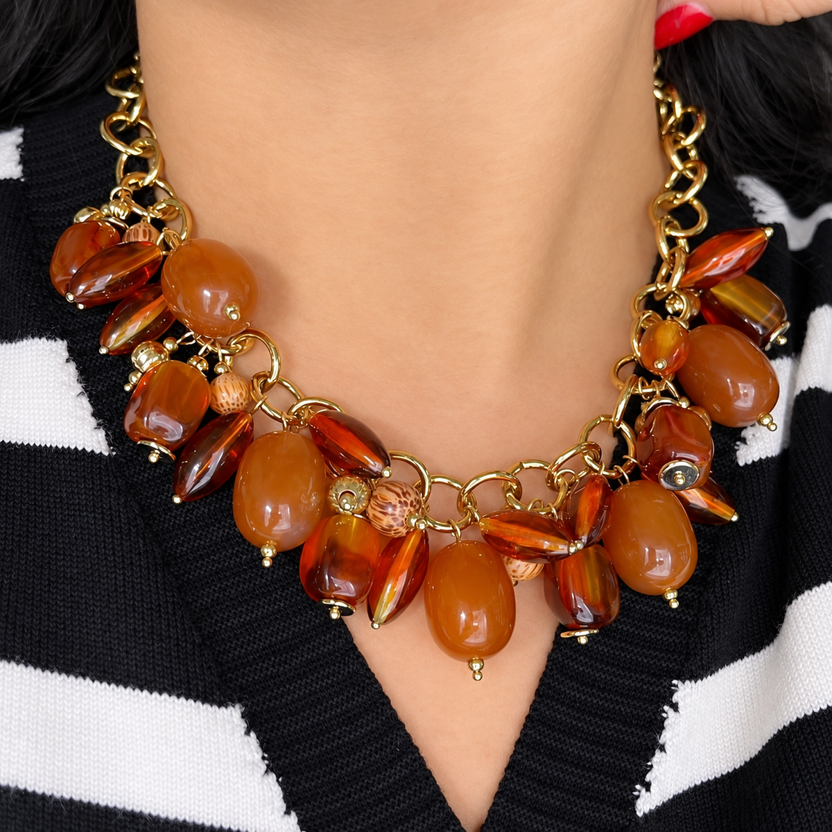 Collar Óvalos Ámbar