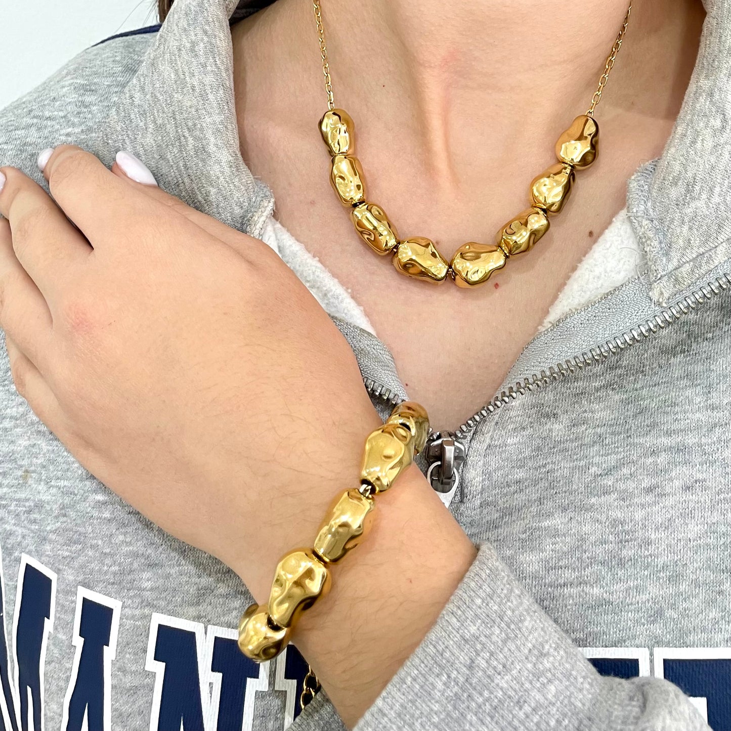 Juego raisin collar y pulsera
