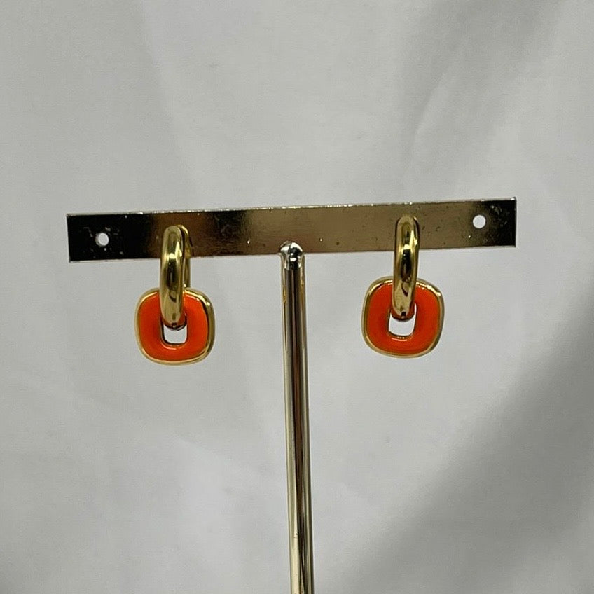 Aretes Cuadro Colgante