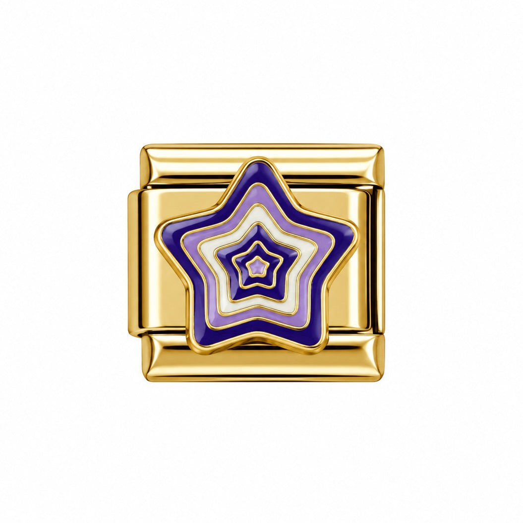 Charm estrella morada