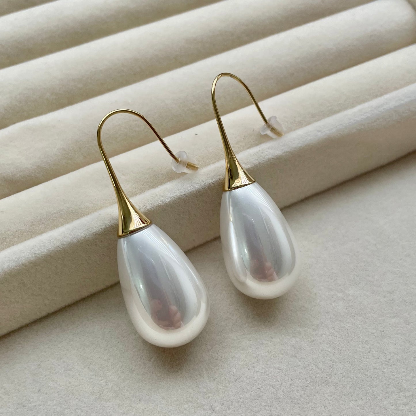 Aretes Gancho Perla