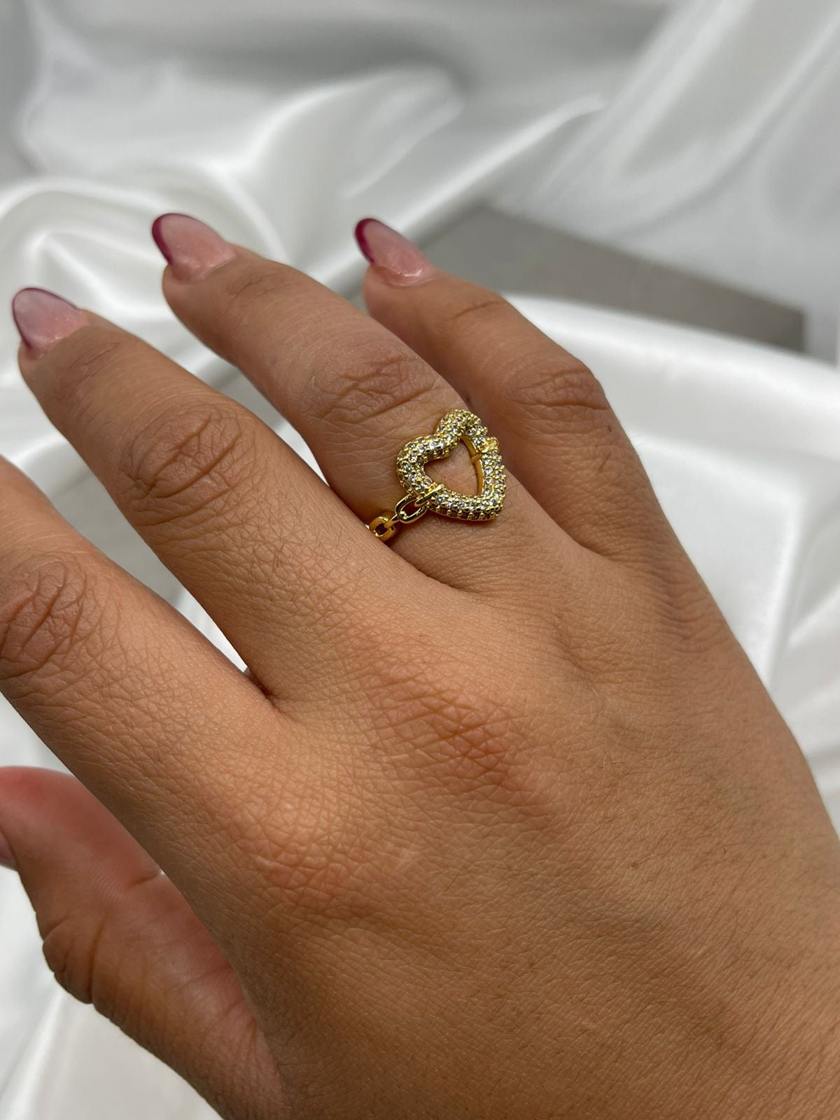 Anillo Corazón Zirconias