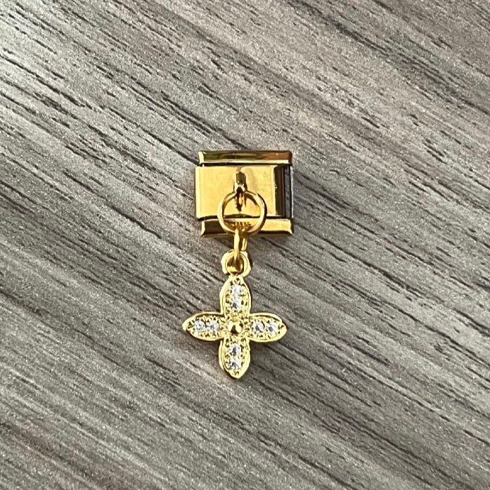 CHARM Flor Colgante con Zirconia