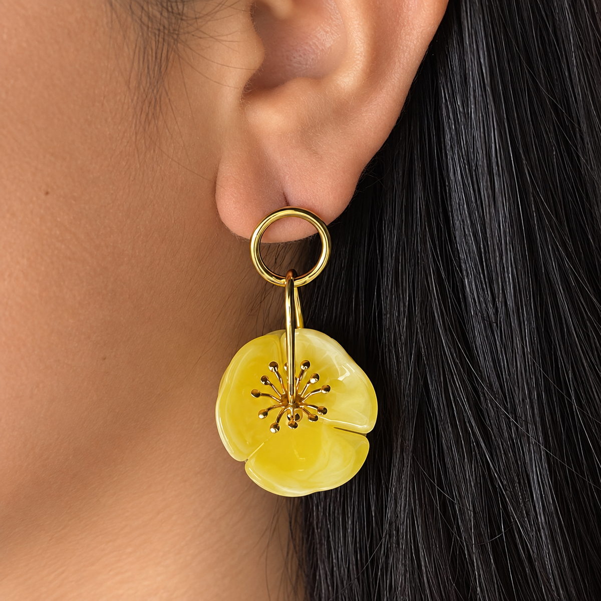 Aretes Flor