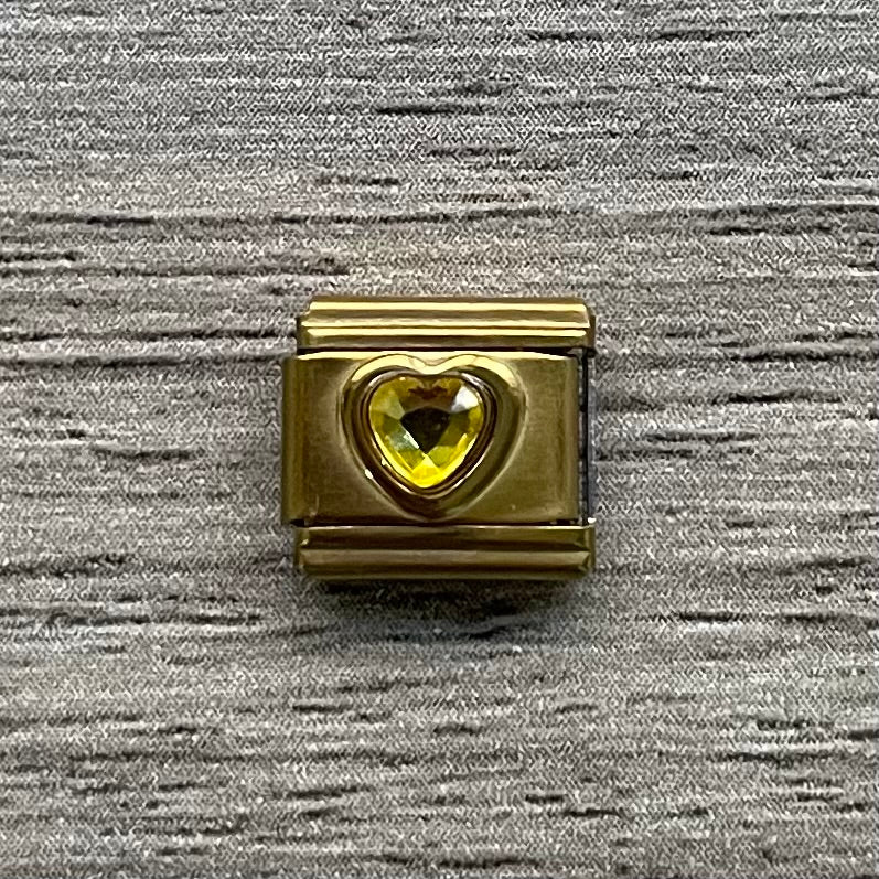 CHARM Gema Gold Corazón