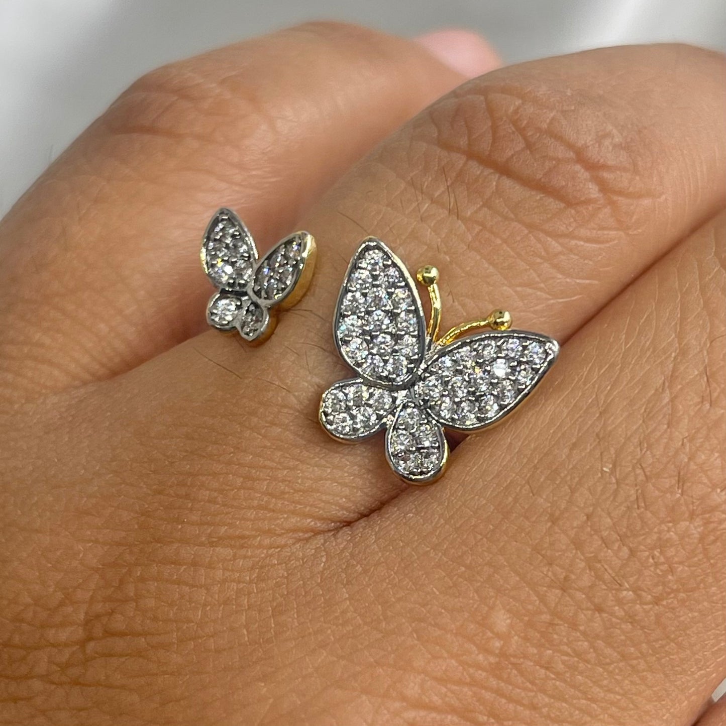Anillo Bicolor Mariposa 💍🦋