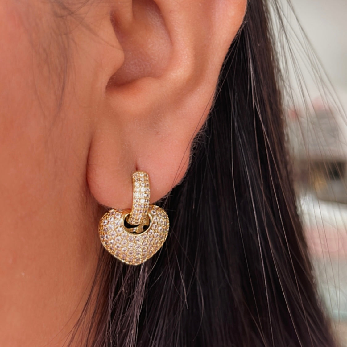 Aretes Corazón Quitapón