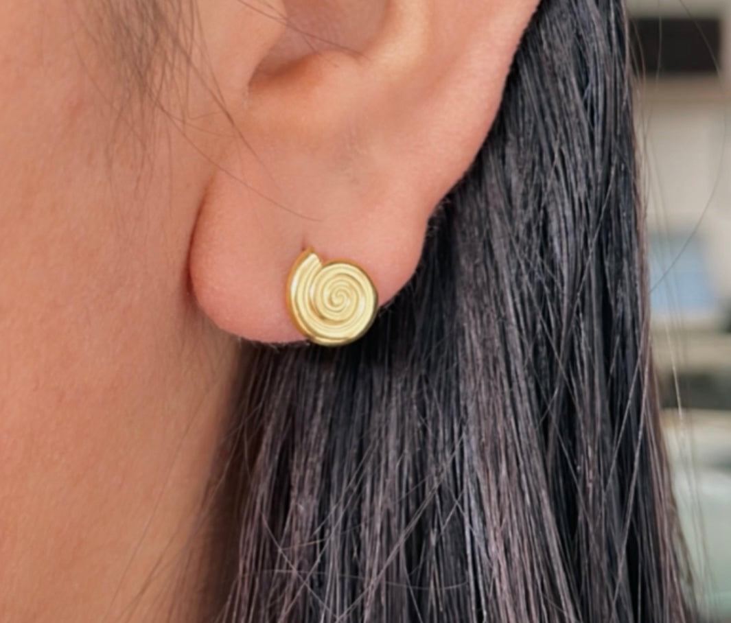 Aretes Poste Caracol mini 🐌