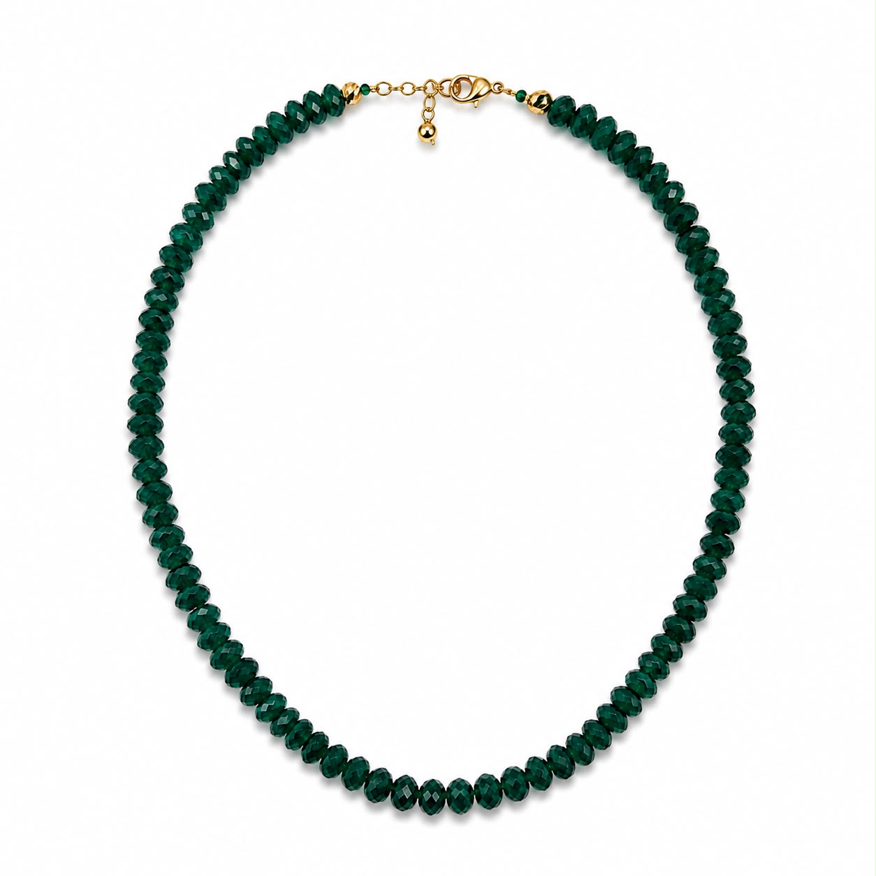 Collar Piedra Natural Facetado