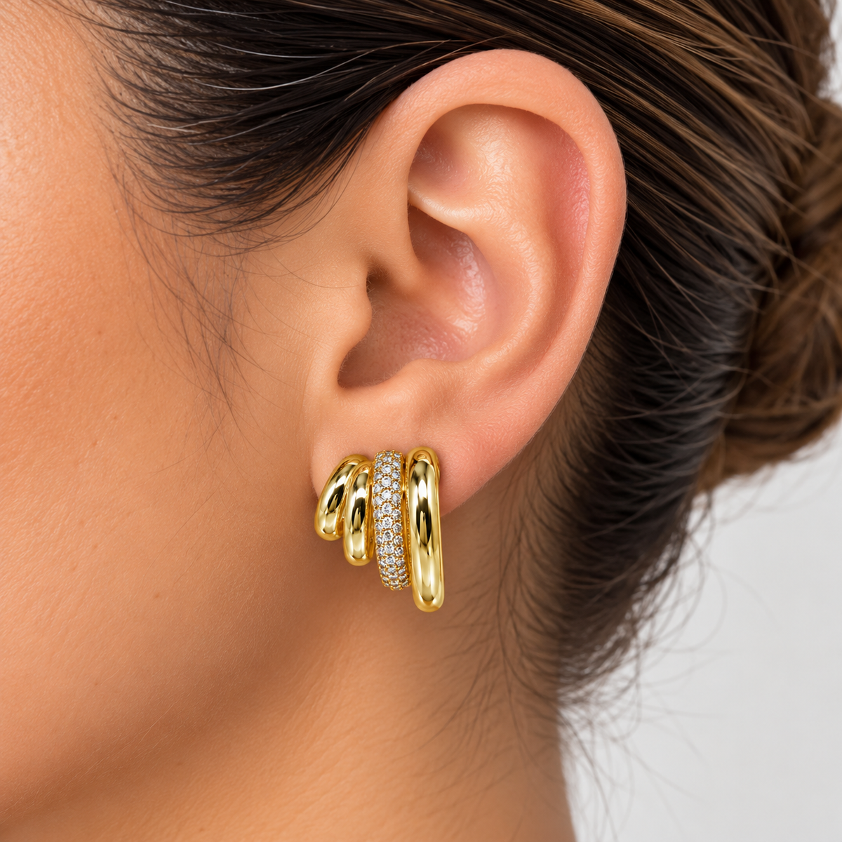Aretes 4 círculos