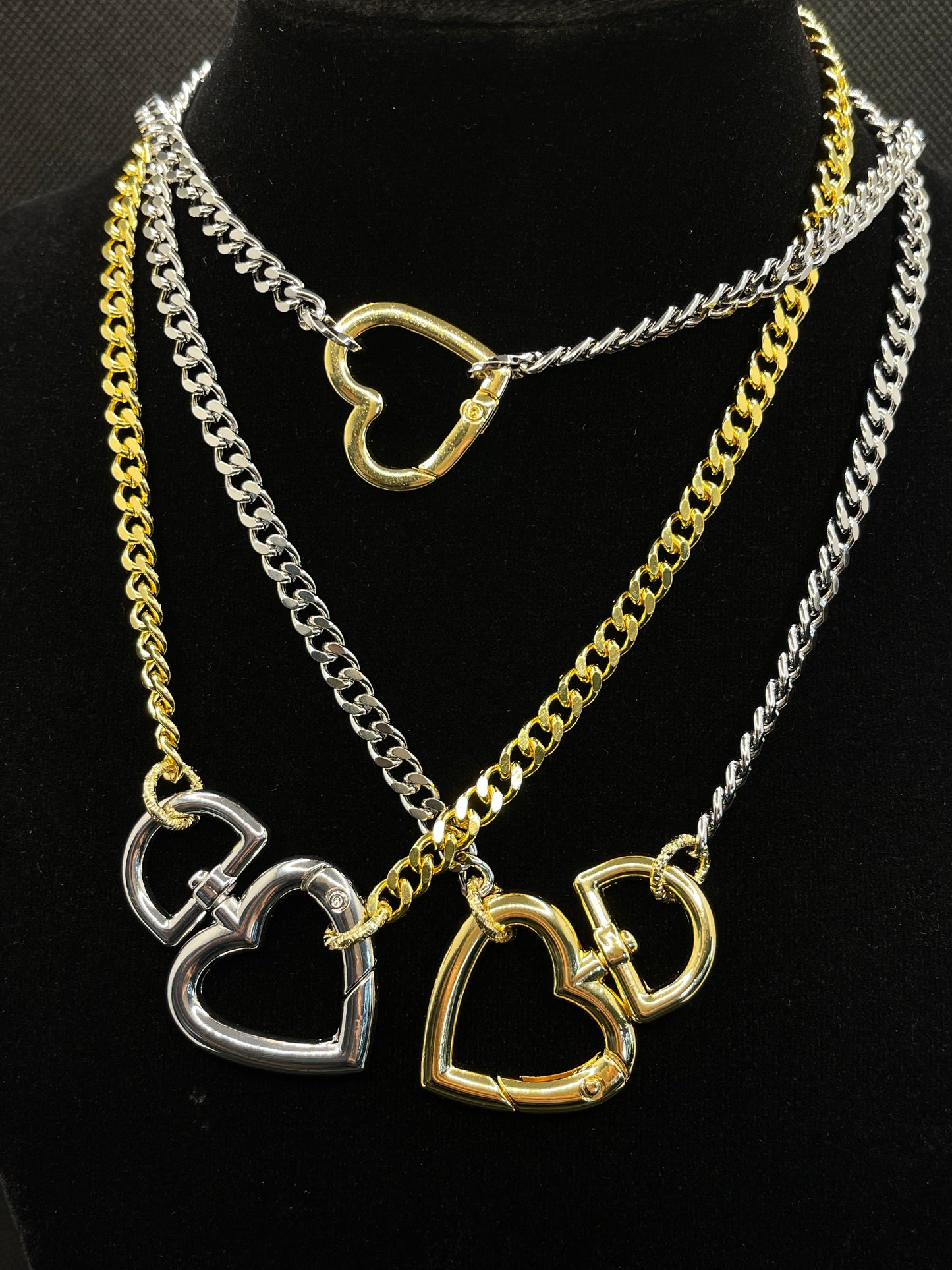 Cadena Dorada Corazón D