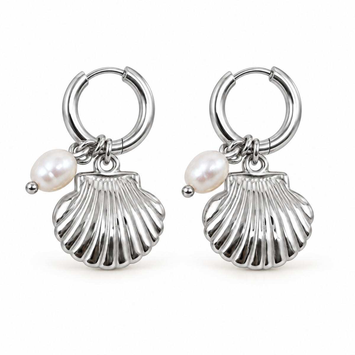 Arracada Concha y Perla 🐚