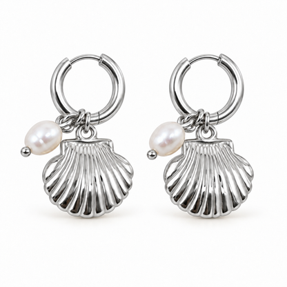 Arracada Concha y Perla 🐚