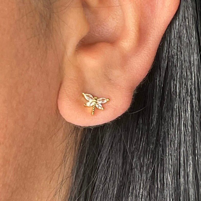 Aretes Poste Libélula minis