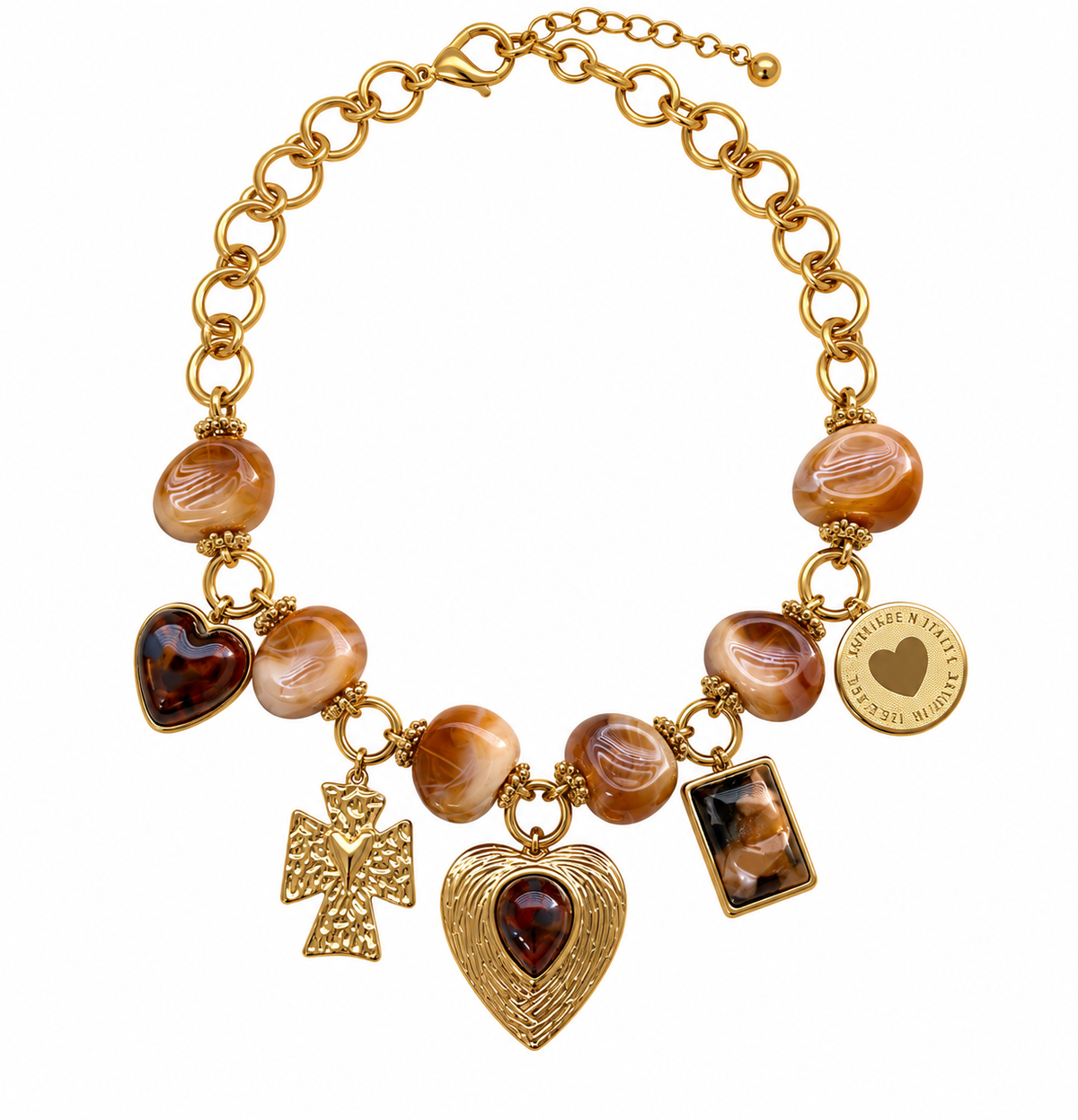 Collar Piedras ámbar CC