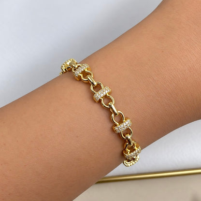 Pulsera Zirconia Nudos
