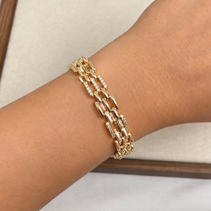 Pulsera Eslabón 3 Líneas B