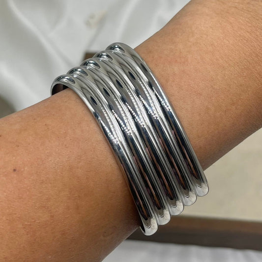 Brazalete plateado