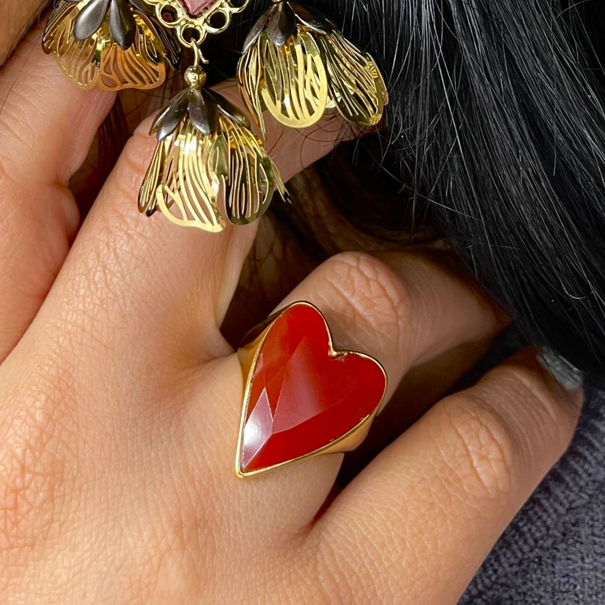 Anillo Corazón Natural