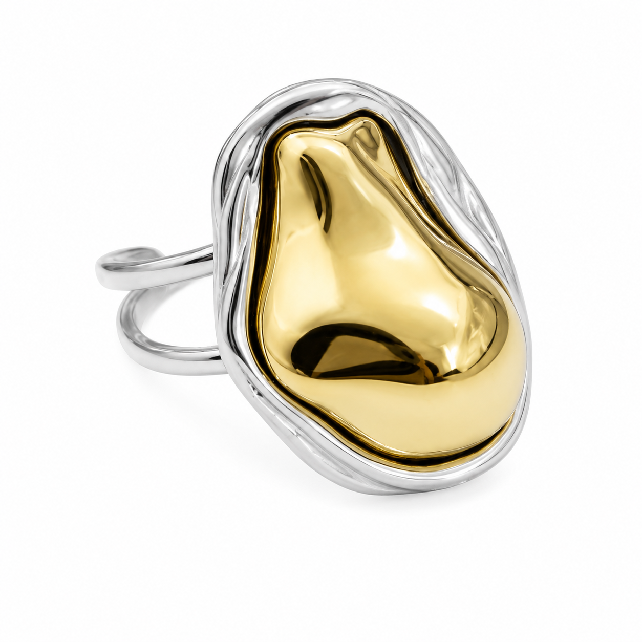 Anillo Bola Bicolor