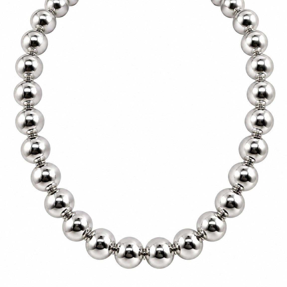 Collar Bolas Plata