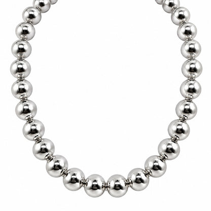 Collar Bolas Plata