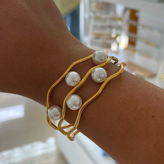 Brazalete 5 perlas