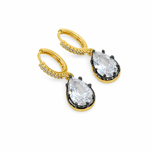 Aretes con borde negro