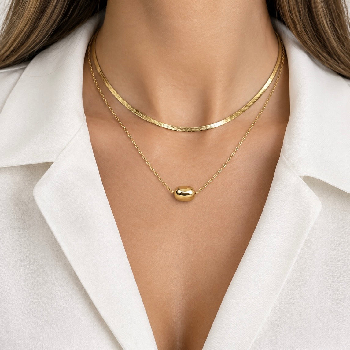 Collar Doble Bola