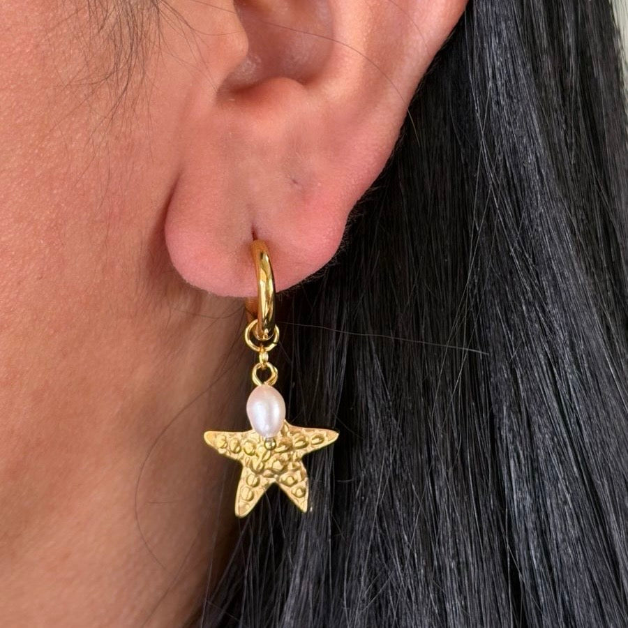 Arracada Estrella y Perla