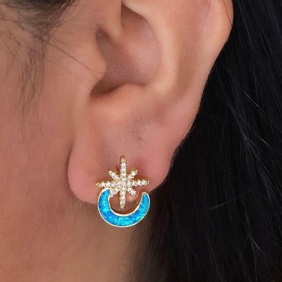 Aretes Luna y Estrella 💫