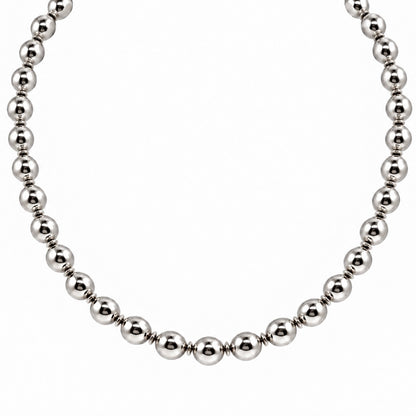 Collar Bolas Plata