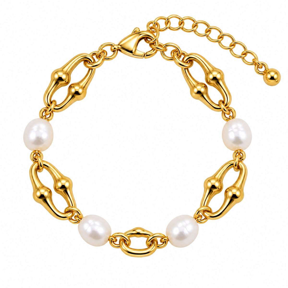 Pulsera Perla Eslabones